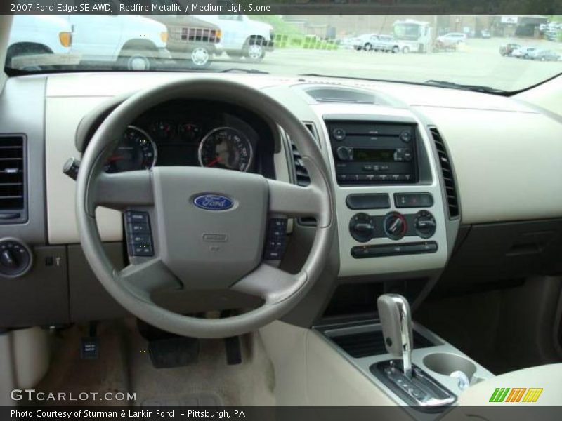 Redfire Metallic / Medium Light Stone 2007 Ford Edge SE AWD