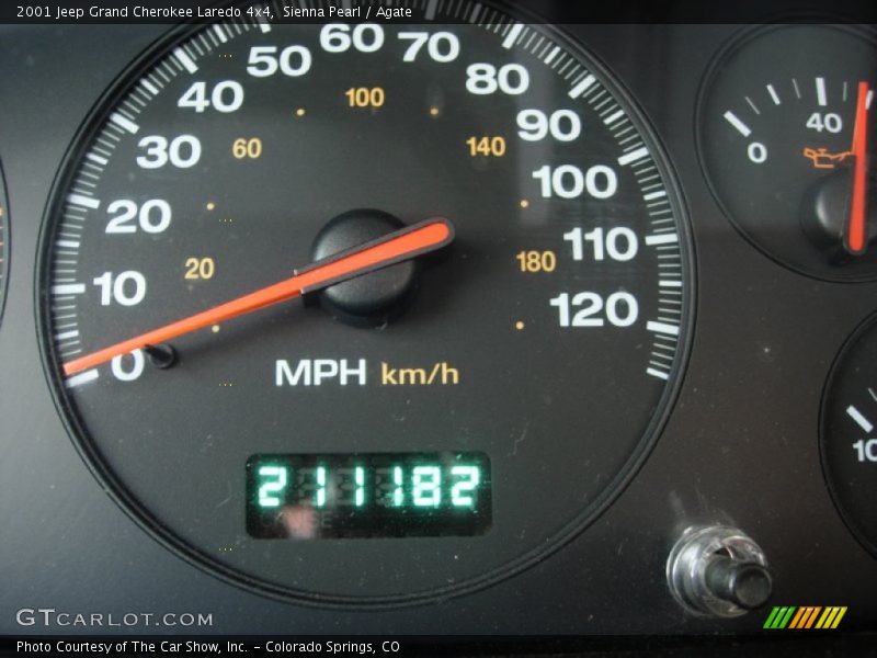 Sienna Pearl / Agate 2001 Jeep Grand Cherokee Laredo 4x4