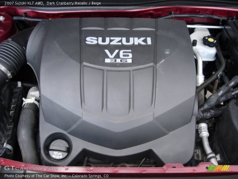 Dark Cranberry Metallic / Beige 2007 Suzuki XL7 AWD
