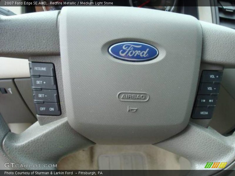 Redfire Metallic / Medium Light Stone 2007 Ford Edge SE AWD
