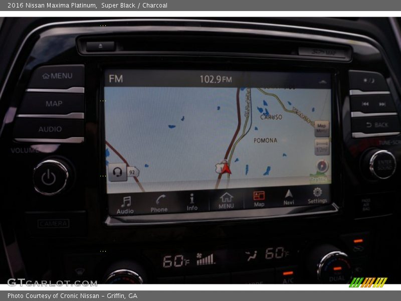 Navigation of 2016 Maxima Platinum