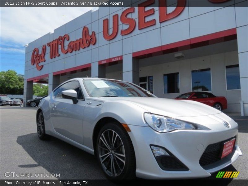 Argento Silver / Black/Red Accents 2013 Scion FR-S Sport Coupe