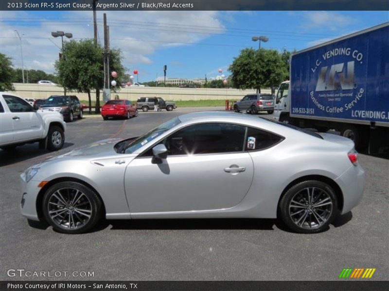 Argento Silver / Black/Red Accents 2013 Scion FR-S Sport Coupe