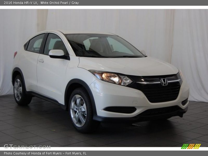 White Orchid Pearl / Gray 2016 Honda HR-V LX