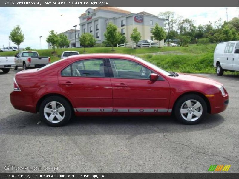 Redfire Metallic / Medium Light Stone 2006 Ford Fusion SE