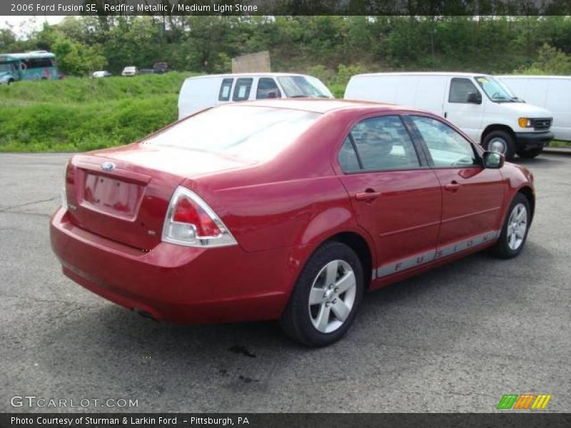 Redfire Metallic / Medium Light Stone 2006 Ford Fusion SE