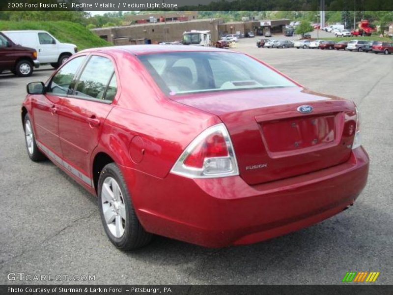 Redfire Metallic / Medium Light Stone 2006 Ford Fusion SE