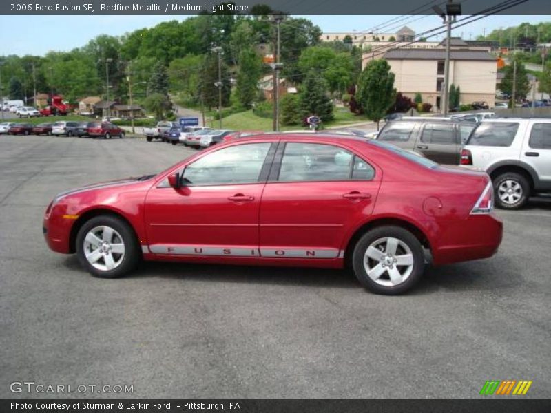 Redfire Metallic / Medium Light Stone 2006 Ford Fusion SE