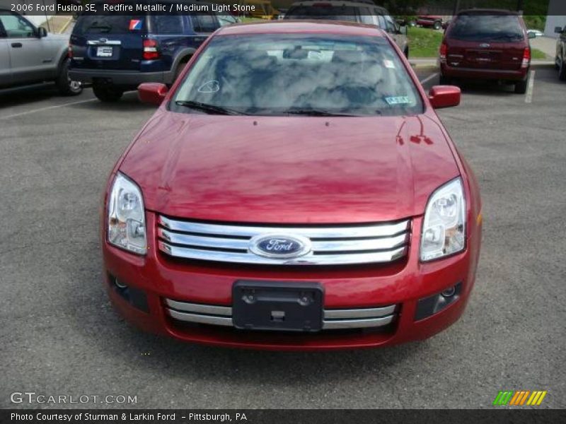 Redfire Metallic / Medium Light Stone 2006 Ford Fusion SE