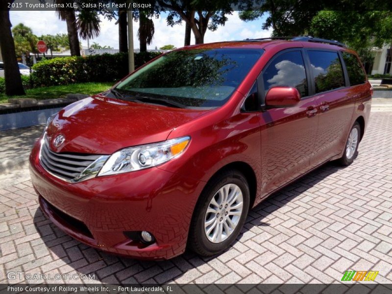 Salsa Red Pearl / Bisque 2015 Toyota Sienna XLE
