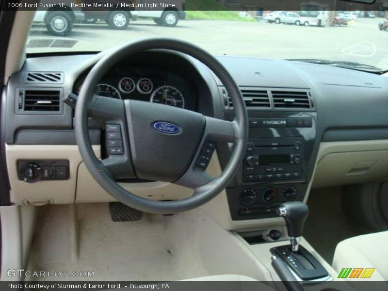 Redfire Metallic / Medium Light Stone 2006 Ford Fusion SE