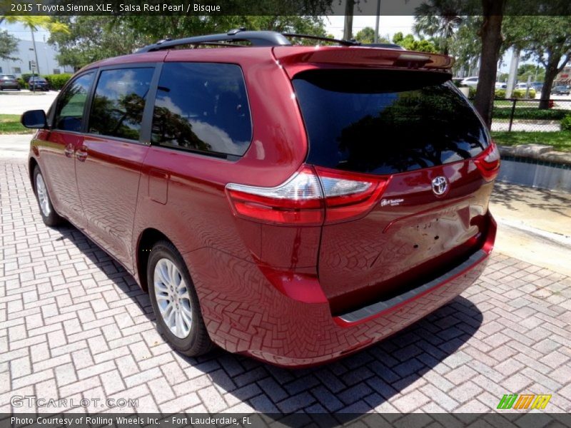 Salsa Red Pearl / Bisque 2015 Toyota Sienna XLE