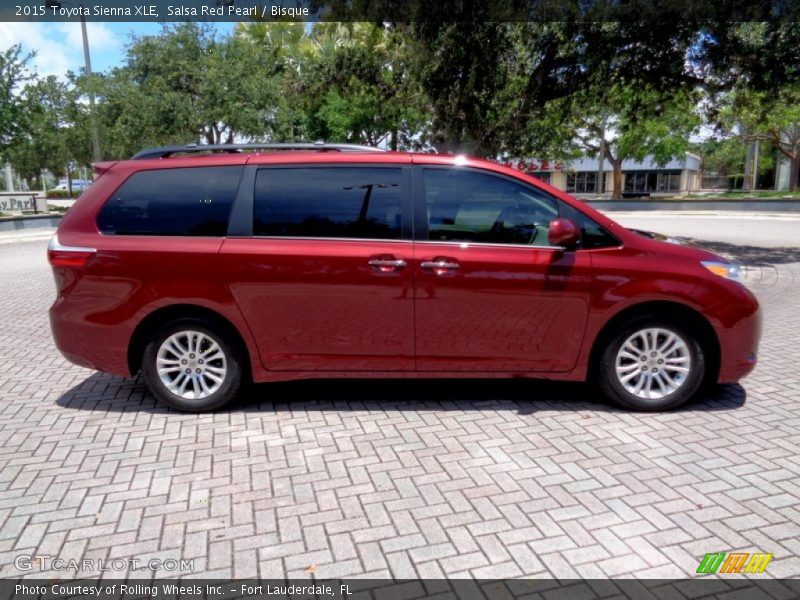 Salsa Red Pearl / Bisque 2015 Toyota Sienna XLE