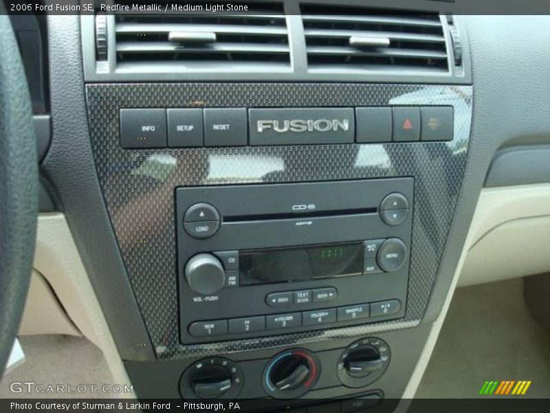 Redfire Metallic / Medium Light Stone 2006 Ford Fusion SE