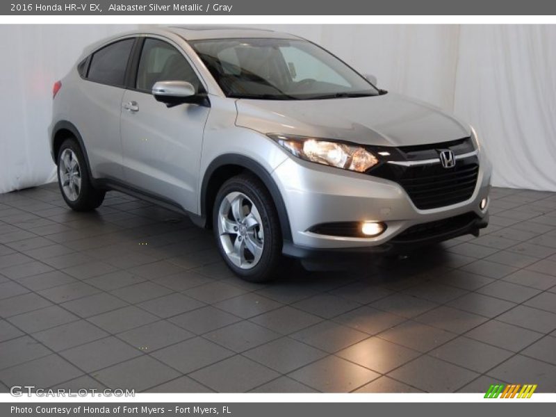 Alabaster Silver Metallic / Gray 2016 Honda HR-V EX
