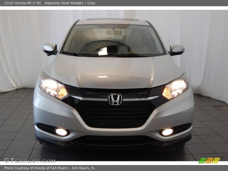 Alabaster Silver Metallic / Gray 2016 Honda HR-V EX