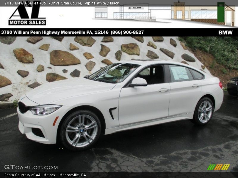 Alpine White / Black 2015 BMW 4 Series 435i xDrive Gran Coupe