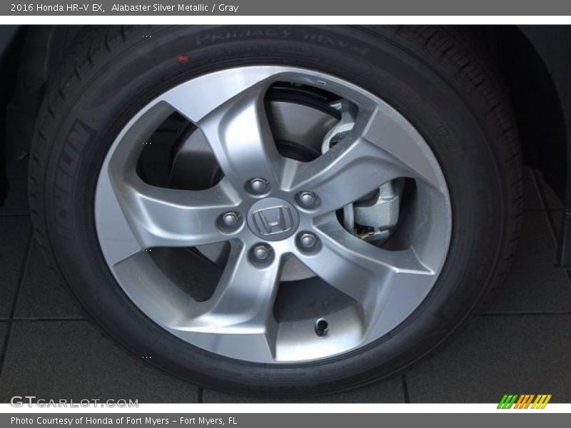 Alabaster Silver Metallic / Gray 2016 Honda HR-V EX