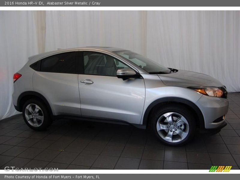 Alabaster Silver Metallic / Gray 2016 Honda HR-V EX
