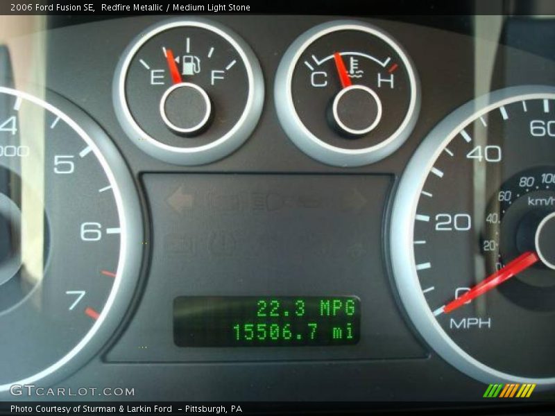 Redfire Metallic / Medium Light Stone 2006 Ford Fusion SE