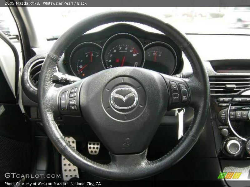 Whitewater Pearl / Black 2005 Mazda RX-8
