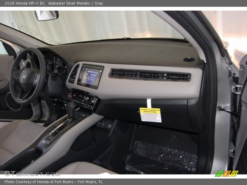 Alabaster Silver Metallic / Gray 2016 Honda HR-V EX
