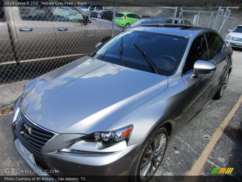 Nebula Gray Pearl / Black 2014 Lexus IS 250