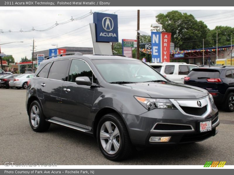 Polished Metal Metallic / Ebony 2011 Acura MDX Technology
