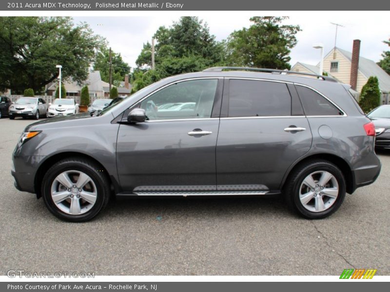 Polished Metal Metallic / Ebony 2011 Acura MDX Technology