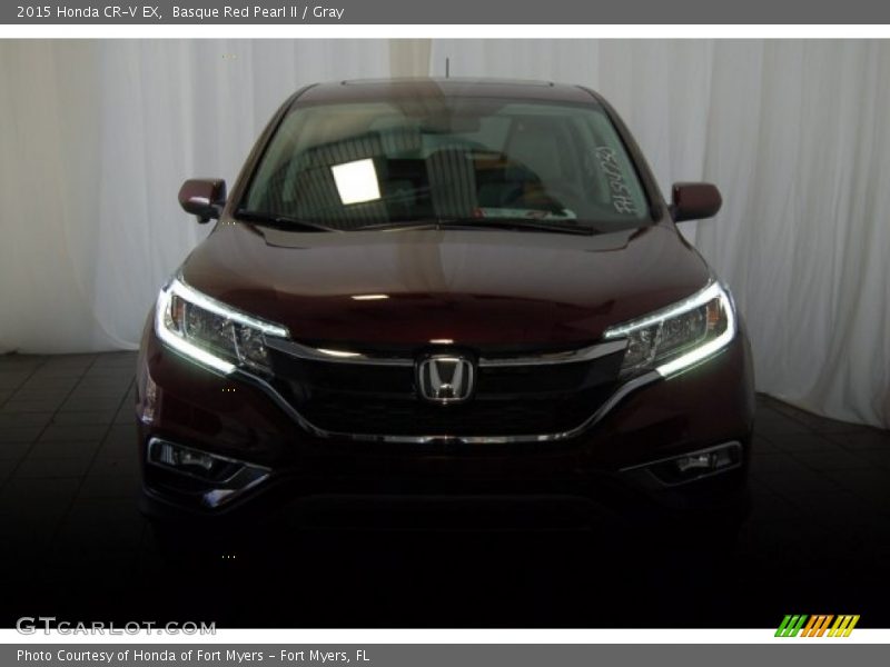 Basque Red Pearl II / Gray 2015 Honda CR-V EX