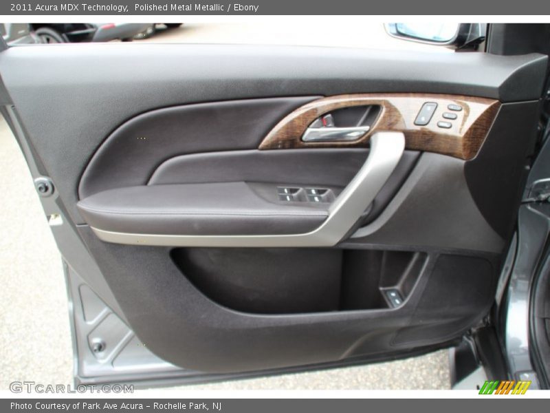 Polished Metal Metallic / Ebony 2011 Acura MDX Technology