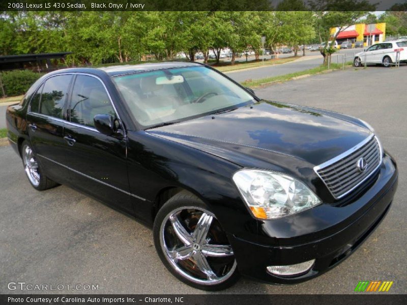 Black Onyx / Ivory 2003 Lexus LS 430 Sedan