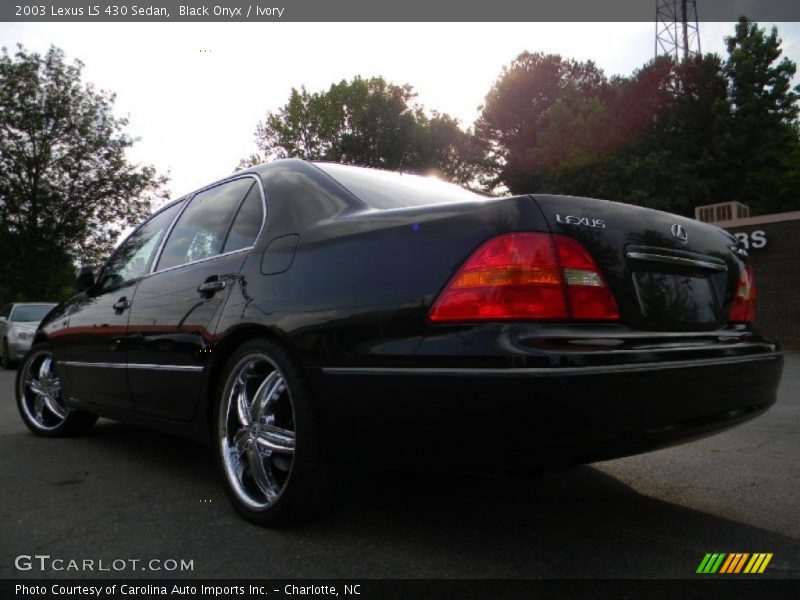 Black Onyx / Ivory 2003 Lexus LS 430 Sedan