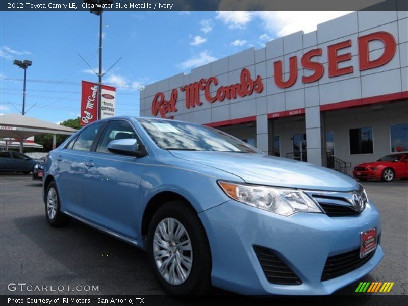 Clearwater Blue Metallic / Ivory 2012 Toyota Camry LE