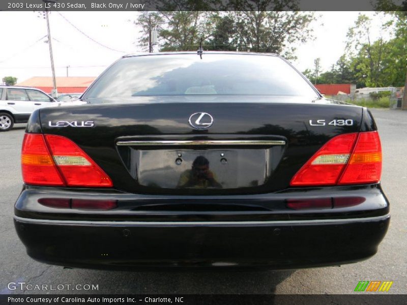 Black Onyx / Ivory 2003 Lexus LS 430 Sedan