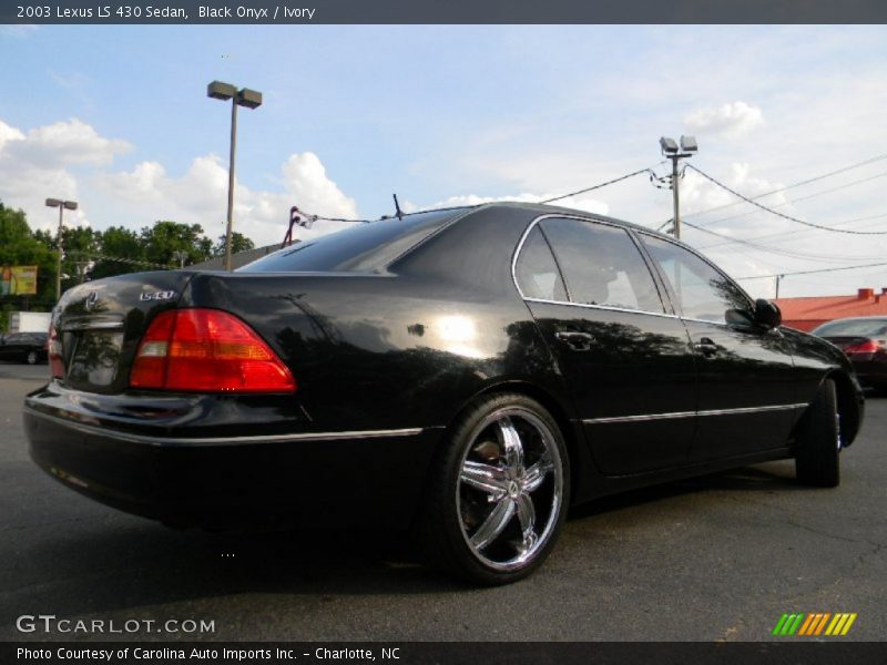 Black Onyx / Ivory 2003 Lexus LS 430 Sedan