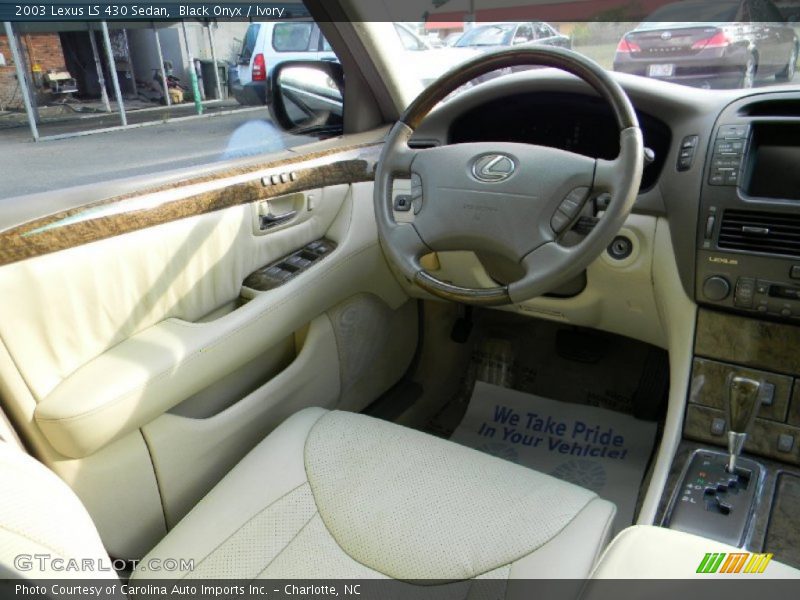 Black Onyx / Ivory 2003 Lexus LS 430 Sedan