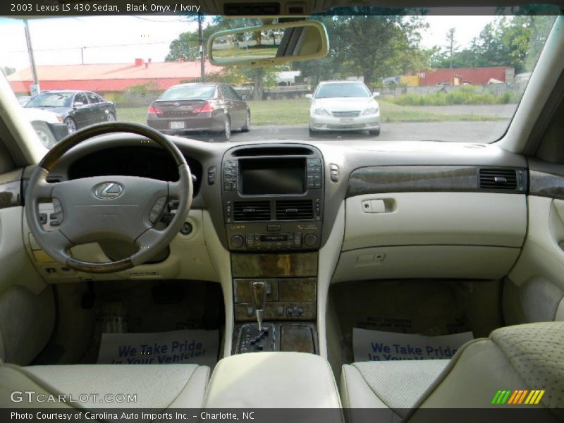Black Onyx / Ivory 2003 Lexus LS 430 Sedan