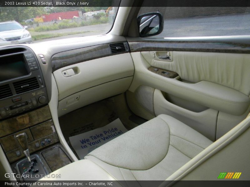Black Onyx / Ivory 2003 Lexus LS 430 Sedan