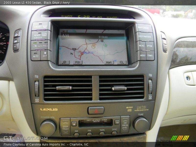 Black Onyx / Ivory 2003 Lexus LS 430 Sedan