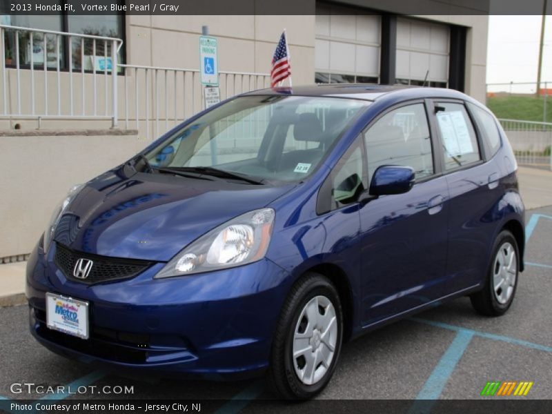 Vortex Blue Pearl / Gray 2013 Honda Fit