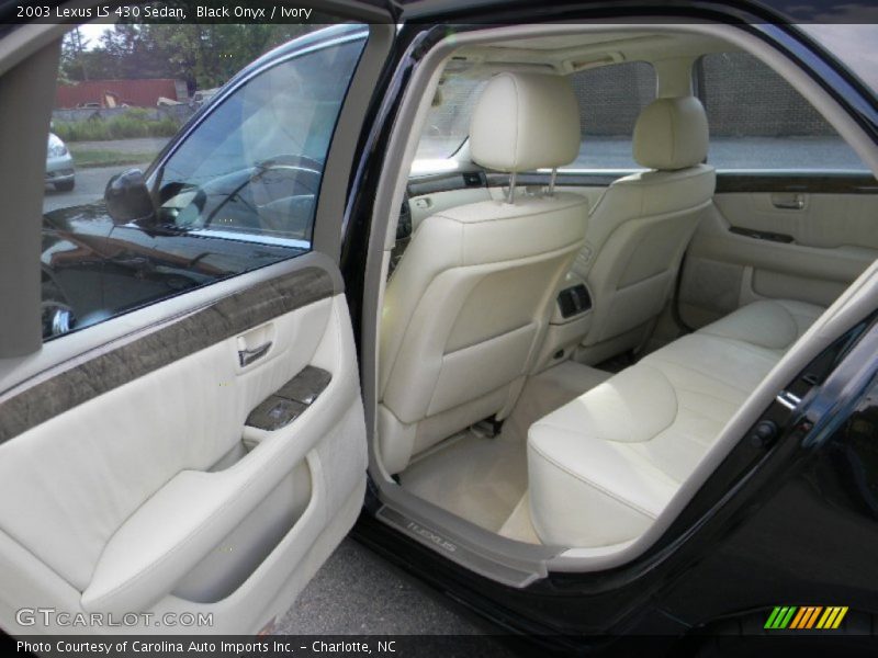 Black Onyx / Ivory 2003 Lexus LS 430 Sedan