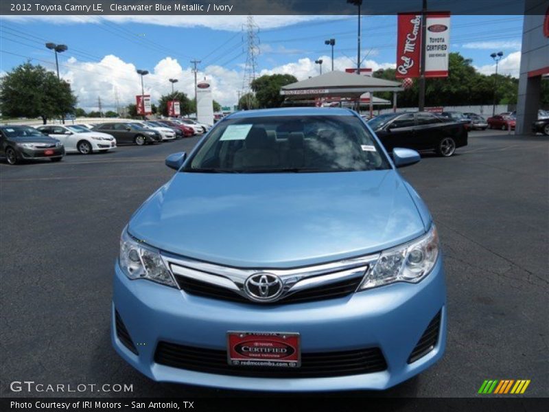 Clearwater Blue Metallic / Ivory 2012 Toyota Camry LE