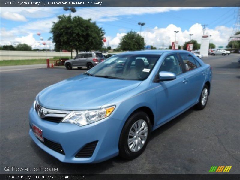 Clearwater Blue Metallic / Ivory 2012 Toyota Camry LE