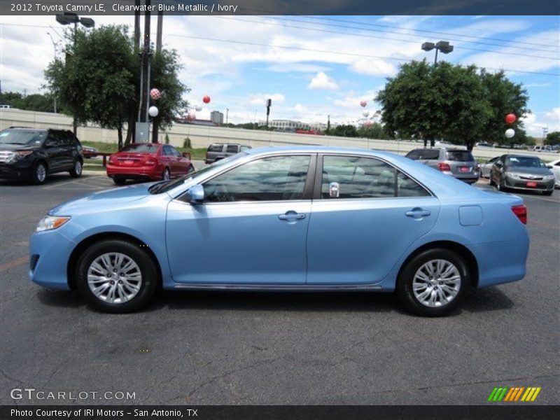 Clearwater Blue Metallic / Ivory 2012 Toyota Camry LE