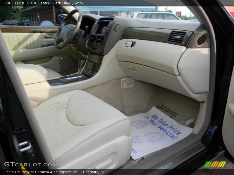 Black Onyx / Ivory 2003 Lexus LS 430 Sedan