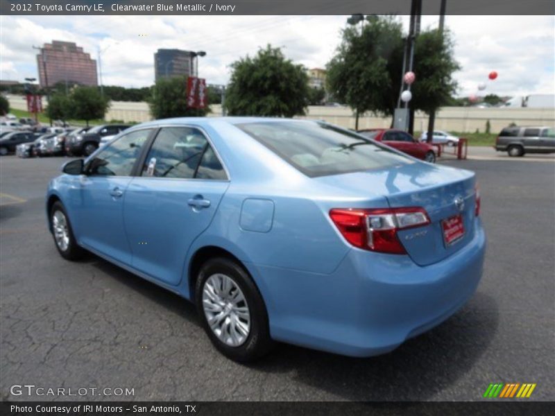 Clearwater Blue Metallic / Ivory 2012 Toyota Camry LE