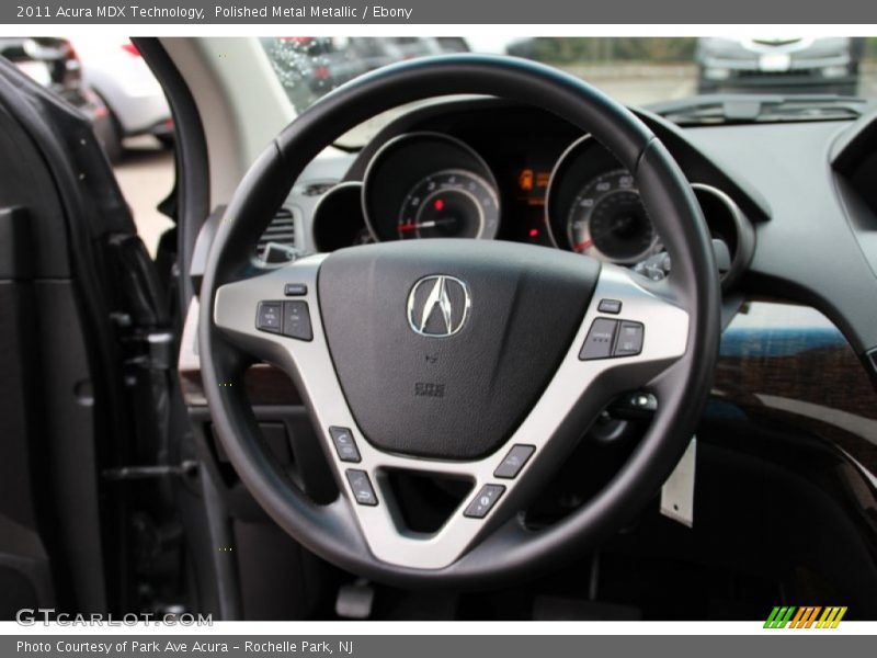 Polished Metal Metallic / Ebony 2011 Acura MDX Technology