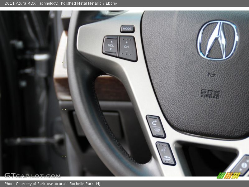Polished Metal Metallic / Ebony 2011 Acura MDX Technology