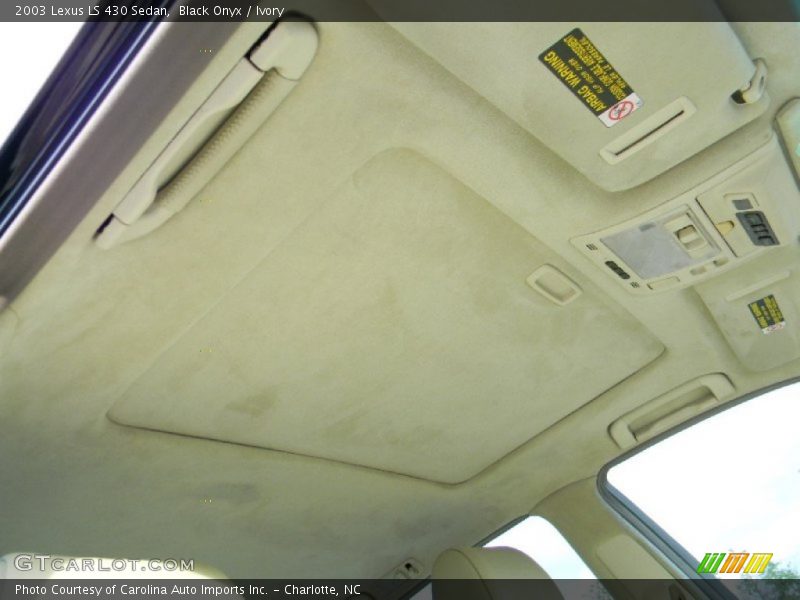 Black Onyx / Ivory 2003 Lexus LS 430 Sedan